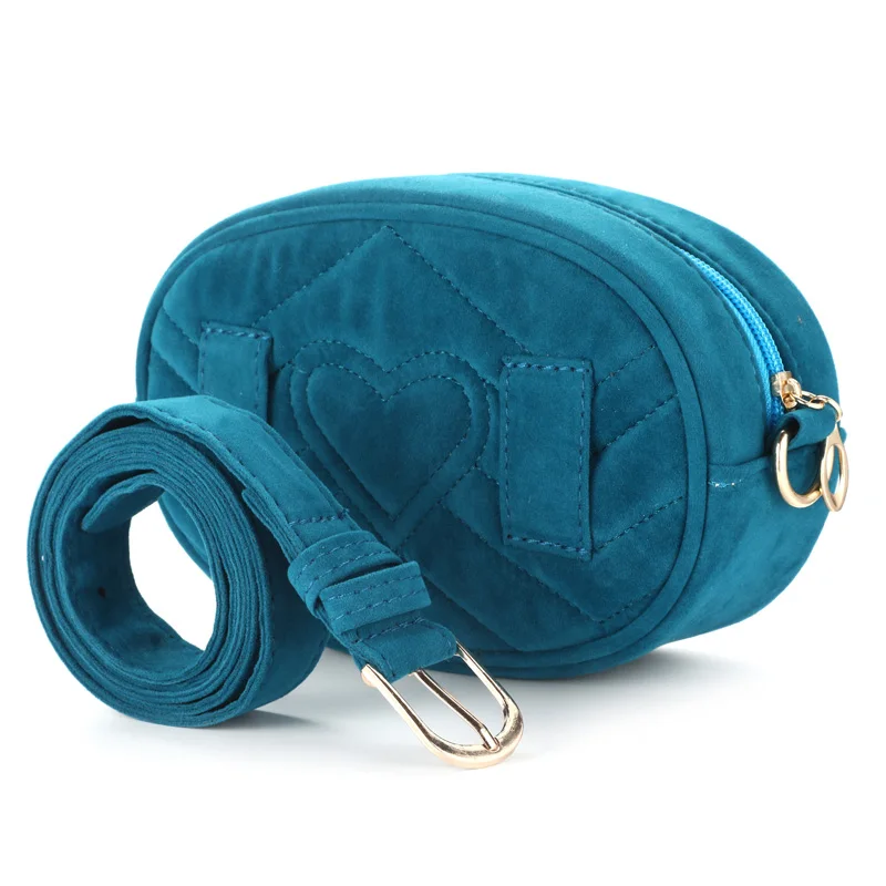 Новые сумки для женщин поясная сумка женская круглая поясная сумка Роскошная брендовая кожаная сумка на грудь бежевая новая мода высокое качество сумка на пояс поясная сумка поясная сумка на пояс женская кошелек - Цвет: CORDUROY-BLUE