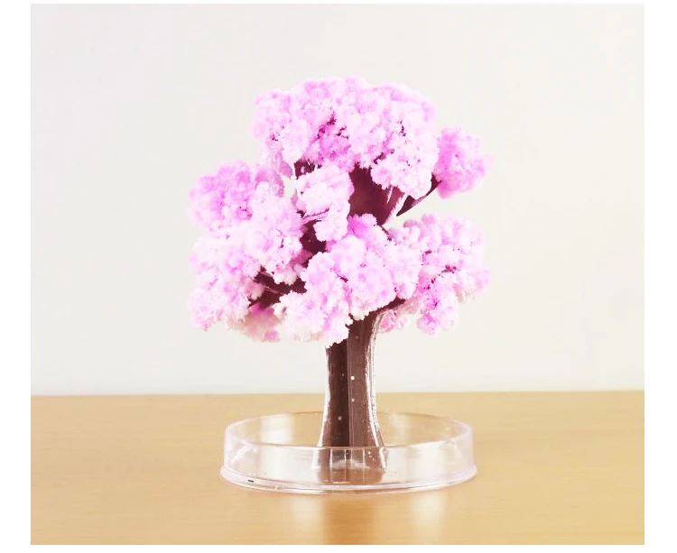 1 pz the magic growth tree magic growing paper sakura 12*12cm 50g funny kids gift science education for learning