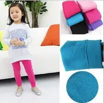 

New Arrival Candy Color Girls Leggings Bright Solid Toddler Trousers Kiz Cocuk Tozluk Resilience Kids Ankle-length Girl Pants