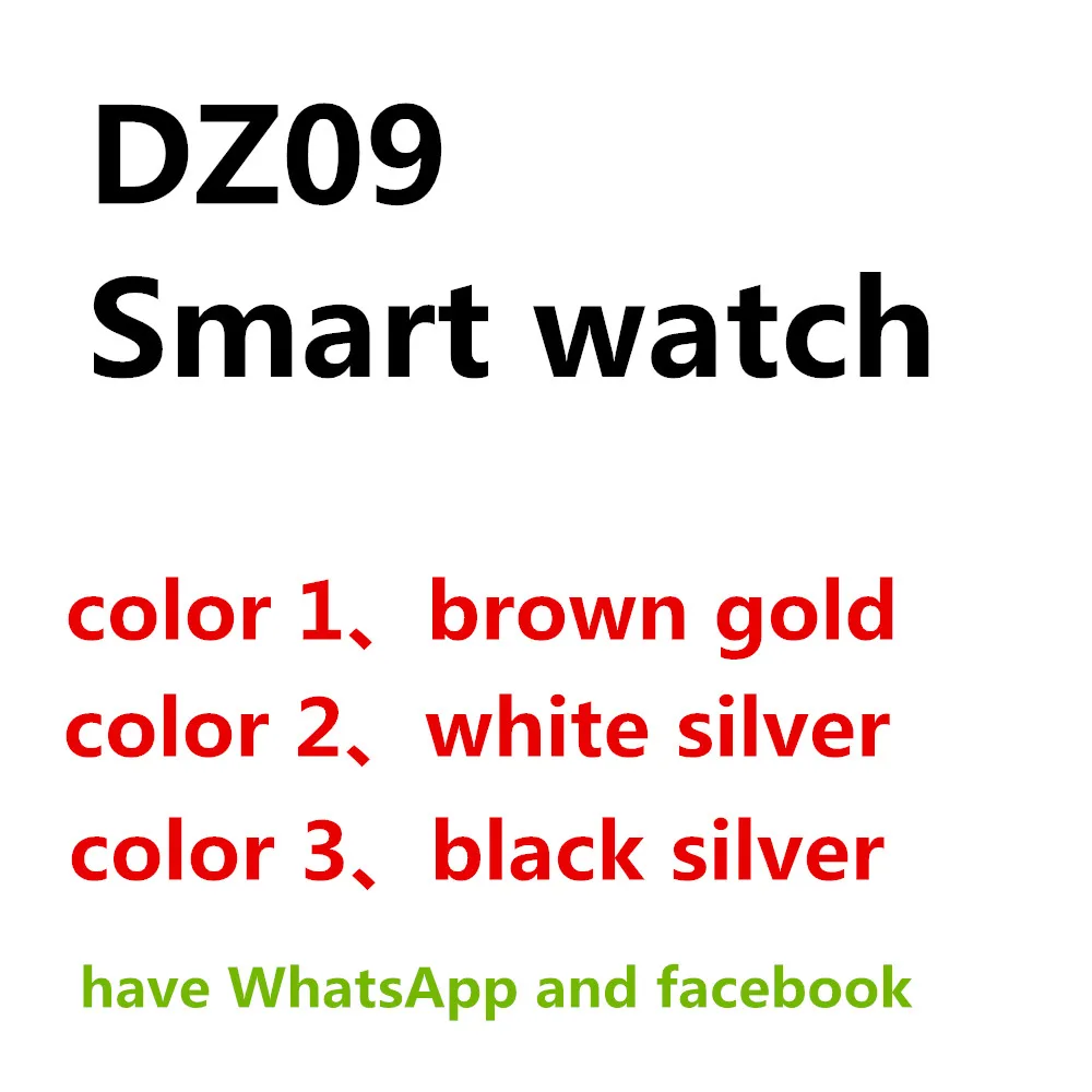 

Bluetooth Smart Watches DZ09 Smartwatch For Android Apple Phone Clock Support Facebook Whatsapp SD SIM With Camera Pedometer