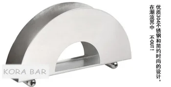 

New design creative napkin holder Square stainless steel paper tissue holder rack bar hotel tissue cases