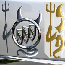 1 шт. милый 3D дьявол Стиль демон автомобиля Стикеры s авто эмблема логотип Бумага украшения, автомобиль логотип Стикеры #0711