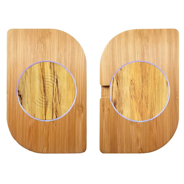 5 Вт Bamboo Беспроводной Зарядное устройство для IPhone Xs MAX XR 8 плюс Быстрая зарядка samsung