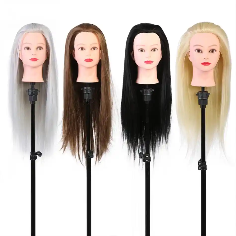 professional hair styling doll head
