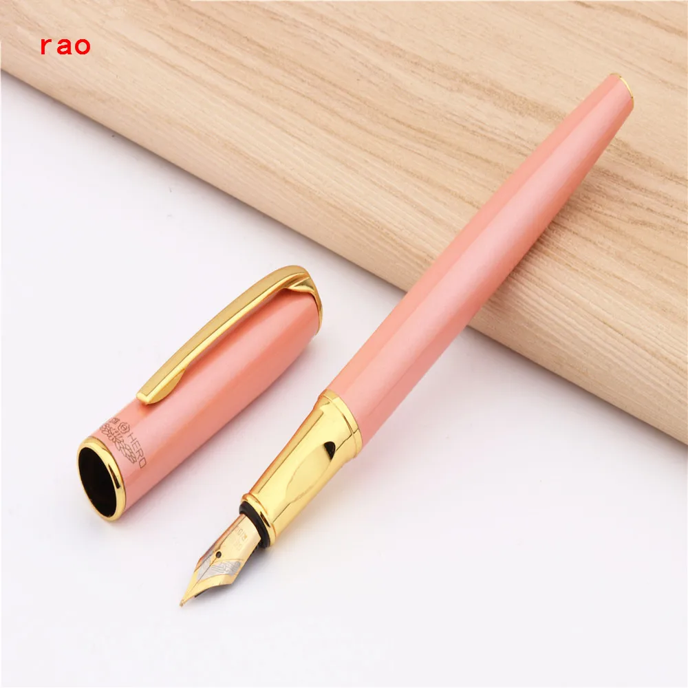 High quality 7023 Pink Business office Smooth Medium Nib Fountain Pen