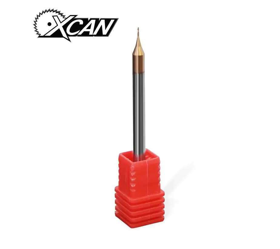 

1pc 0.6mm Tungsten steel Titanium CNC End Milling Cutter CNC Engraving Bits Straight Shank 4mm Milling Cutter