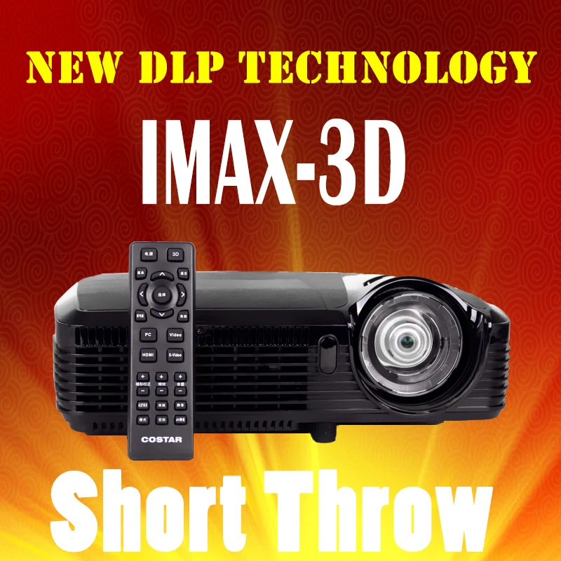 Ultra Short Throw DLP Projector 7500 lumen UHP lamp Projector Full HD