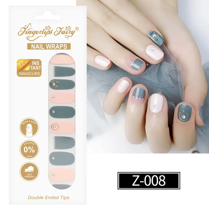 

5Sheet 3D Hot Stamping Imitation Drill AM/Z Applique Nail Film Durable Waterproof Fingertips Falry For Nails Art Decoration