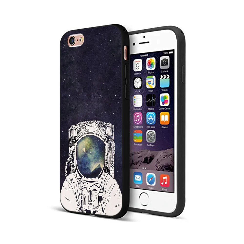 Черный ТПУ чехол для iphone 5 5s se 6 6s 7 8 plus x 10 силиконовый XR XS 11 pro MAX Космос любовь