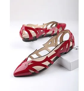 flat cut out shoes