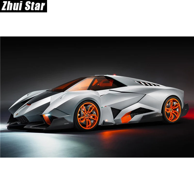 Новый полный квадратный алмаз 5D DIY алмазная живопись &quotспортивный автомобиль&quot