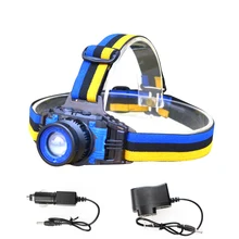 LED Headlamp Cree Q5 Headlight Waterproof 1000lm Built-in Lithium Battery Rechargeable Head llight + Charger 3 Modes Zoomable