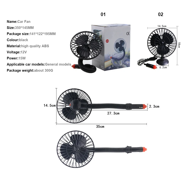 2 style 12V Mini Car Air Conditioning Cooler Fan Car Ventilation Portable Cooling Blower Refrigeration Turbine Automotive Fan (11)