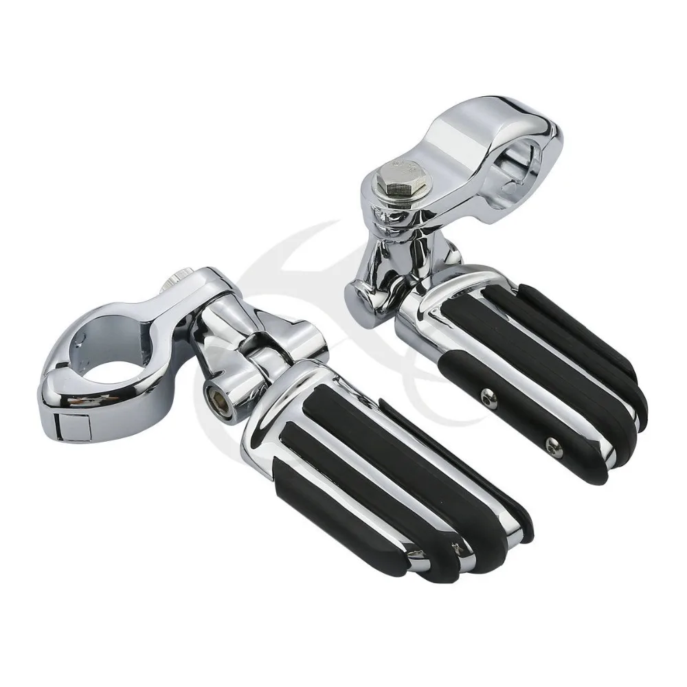 

Motorcycle 32mm 1 1/4" Pilot Male Footpeg Clamps Mounting Kits For Harley Honda Kawasaki