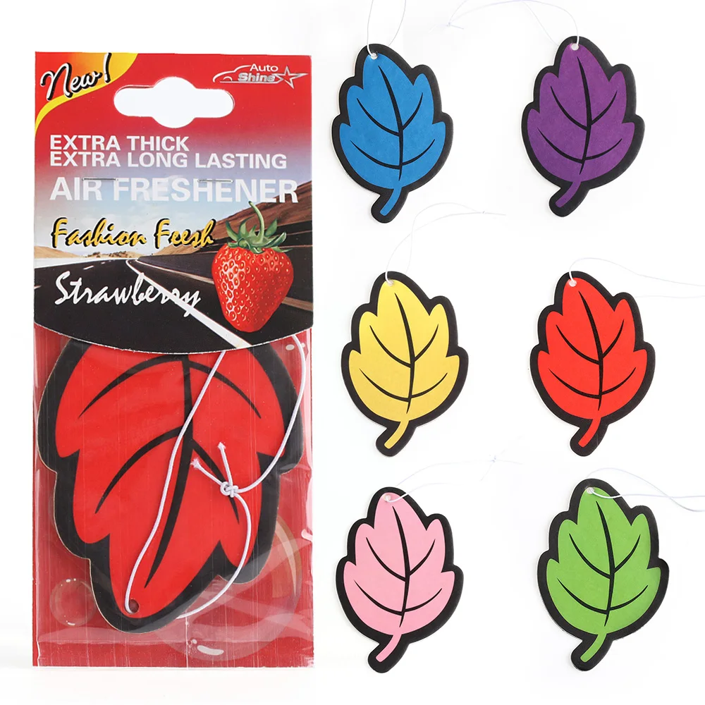 

Paper Hanging Air Freshener Vanilla perfumed/fragrance Leaf Shape Home Air Freshener Home Fragrances Aroma Only for Automobile