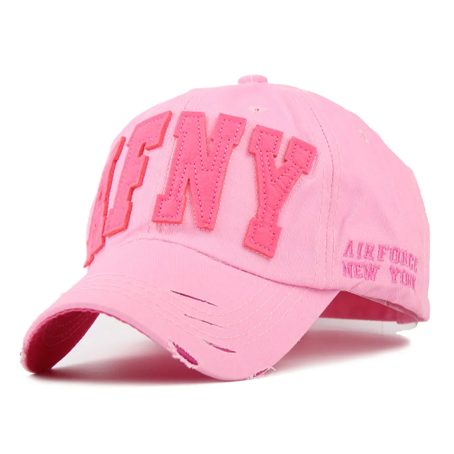 Новая модная брендовая бейсбольная кепка AFNY Snapback, Спортивная Кепка Snapback, Кепка для хип-хопа s, полностью закрытая Кепка для папы, солнцезащитные шапки Gorras для мужчин и женщин JS009 - Цвет: Pink