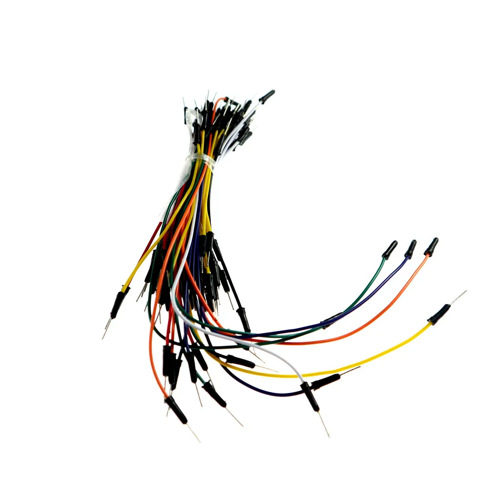 65pcs/lot KJ388 Jump Wire Cable Male to Male Flexible Jumper Wires for