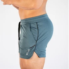 Мужские шорты для фитнеса бодибилдинга мужские летние спортивные залы тренировка Мужская дышащая сетка быстросохнущая Спортивная одежда для бега пляжные шорты