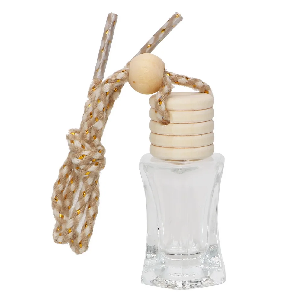 Car Air Freshener Empty Glass Perfume Bottle For Essential Oils