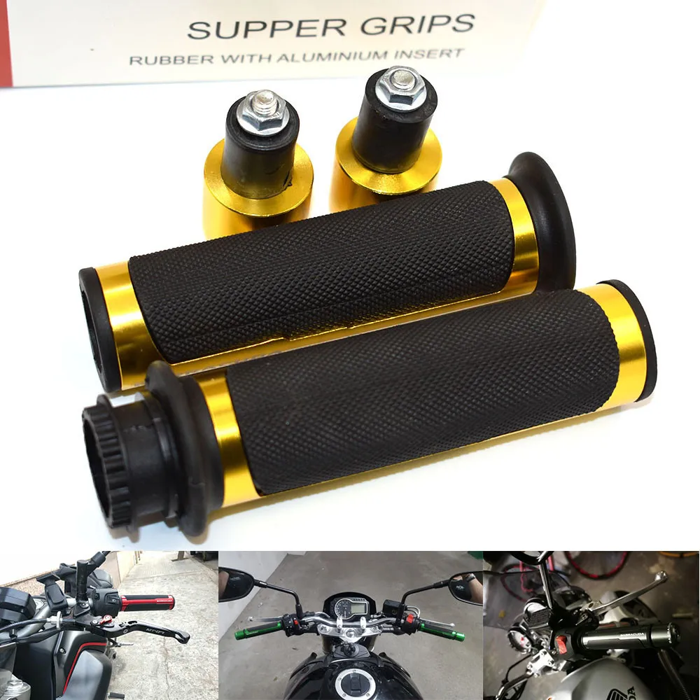 

Universal 7/8'' 22mm CNC Motorcycle handle bar handlebar grips ends For kawasaki er-6f er6f ninja zx 250 250R w800 z1000