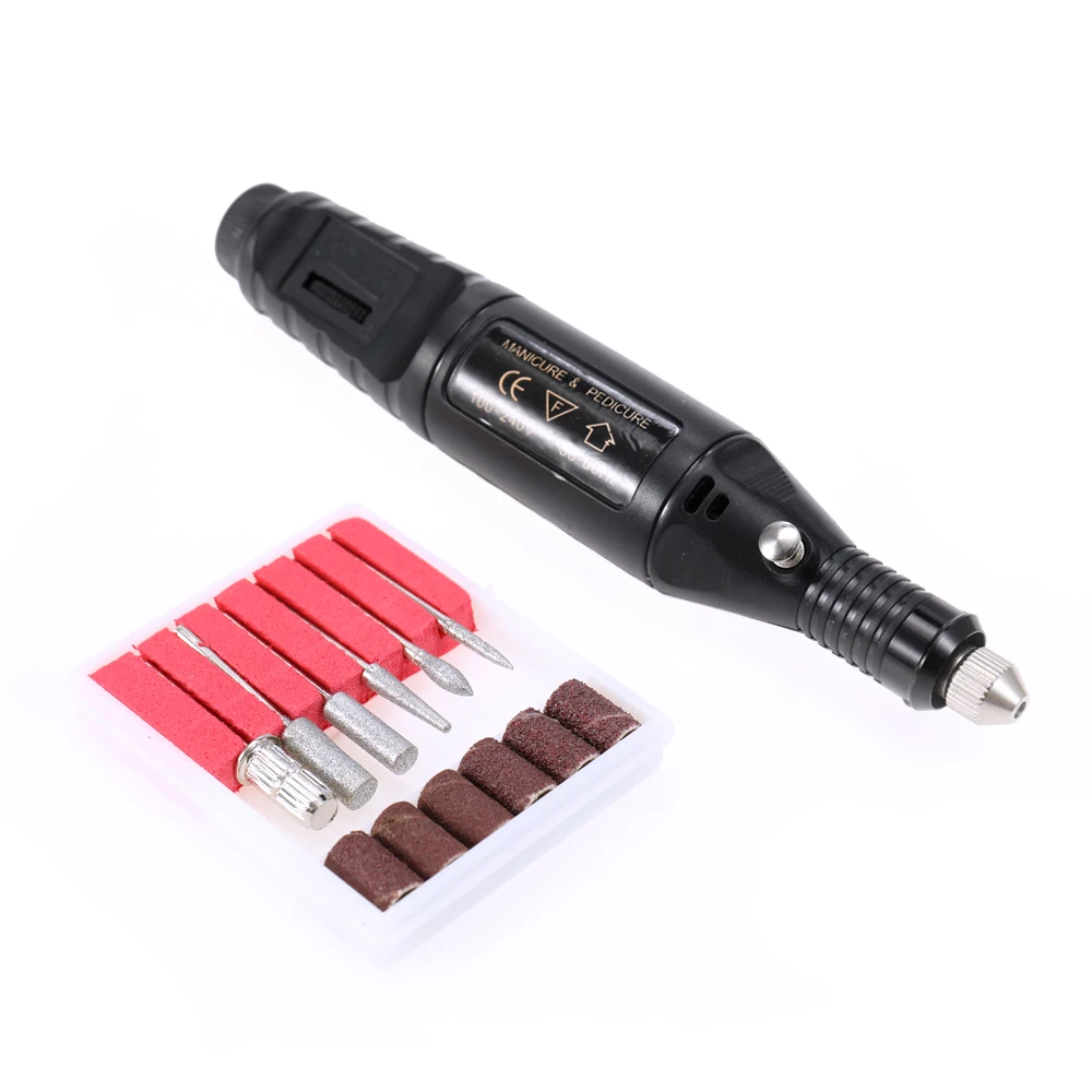 

Mini Electric Grinder Drill Tool Gel Nail Grinder Engraving Kit Machine Rotary Tool Kit for Milling Trimming Polishing Engraving
