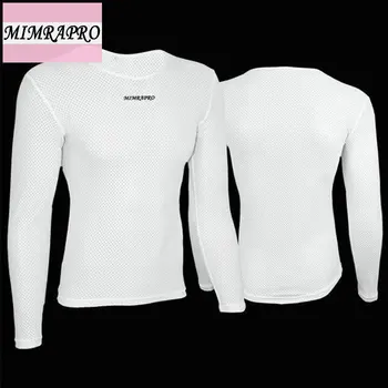 

MIMRAPRO White Color Long sleeved Cycling Jersey/Sweat Shirt / Tights Clothing Thin Perspiration Moisture Absorption