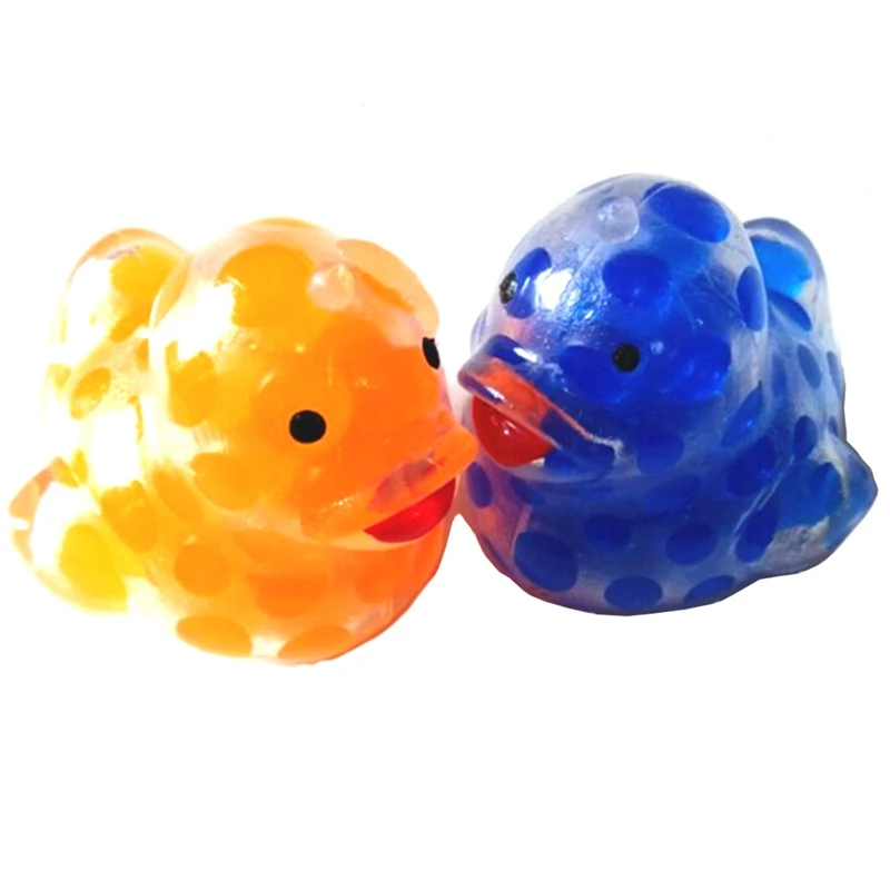

Color Random !!Anti Stress Reliever Duck Colorful beads Ball Autism Mood Squeeze Relief Toy Funny Children's toys