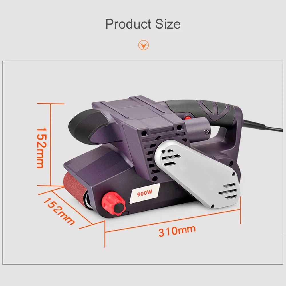 Измельчитель ремня портативный 900 Вт Электрический Настольный бытовой многофункциональный полировальный станок 200 в 50-60 Гц 160-340р/мин