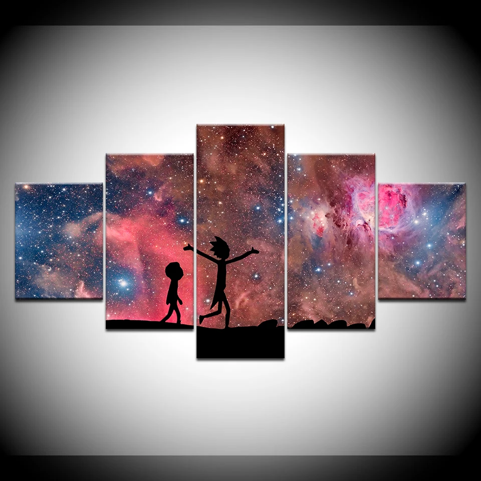 

HD Print Painting Rick And Morty Anime Wall Art Canvas Painting Modern Decorative Home Decor Picture Canvas Printed Anime Poster