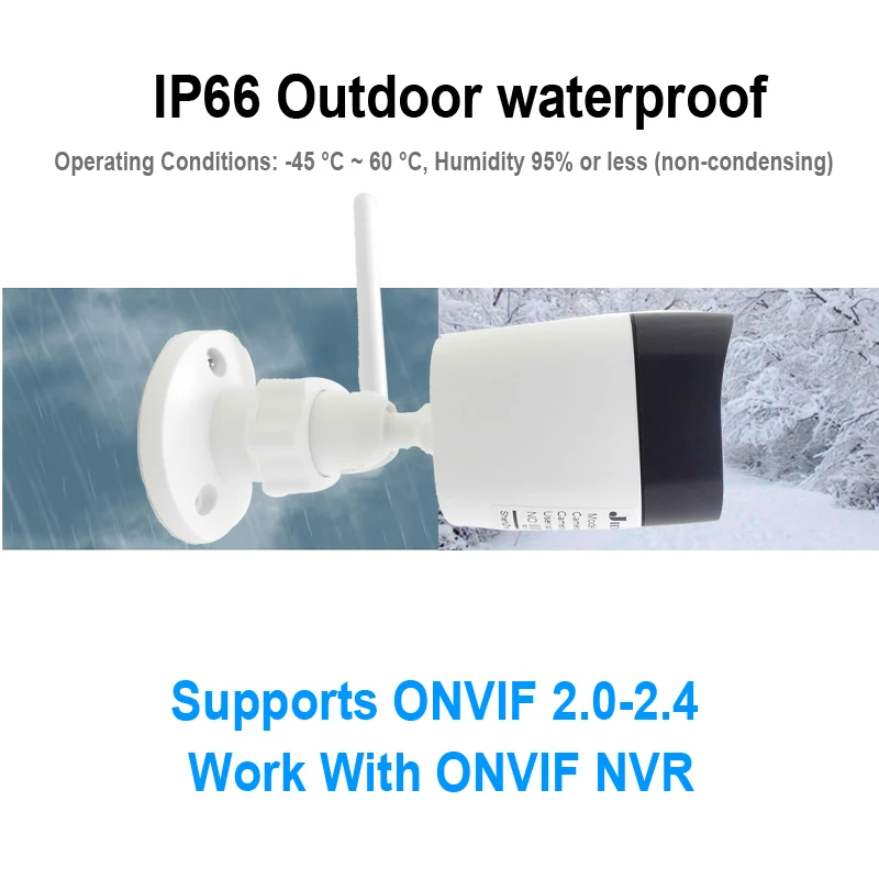  WIFI Camera1080P 960P 720P HD Outdoor CCTV Security Home Surveillance Waterproof Audio Wireless W-I - 33035697542