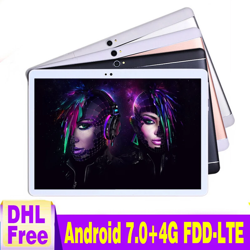 Hot sale version Free shipping 10 inch Tablet PC Android 7.0 Deca Core 4GB RAM 64GB ROM 4G LTE