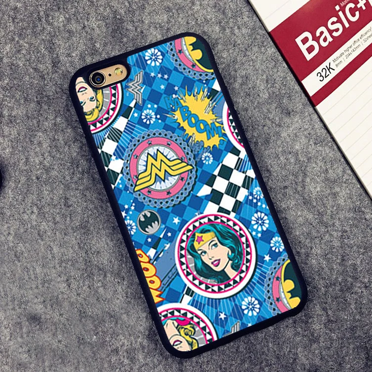 Wonder Woman DC Superhero мягкий силиконовый защитный чехол для iPhone X 8 7 плюс 6 S 5 5S SE |