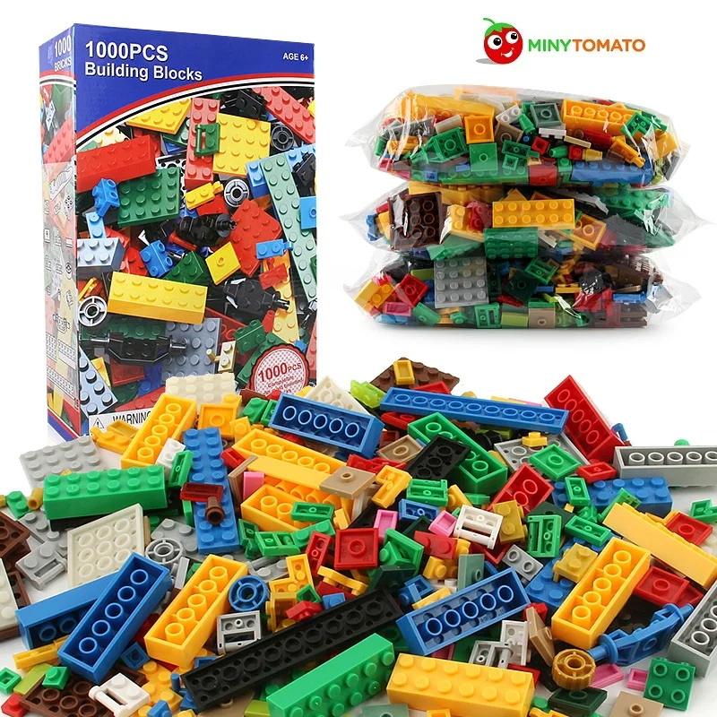 

4 styles1000pcs/lot Building Block DIY Kids Creative Bricks block Compatible with LG City for kid birthday Christmas gift no box