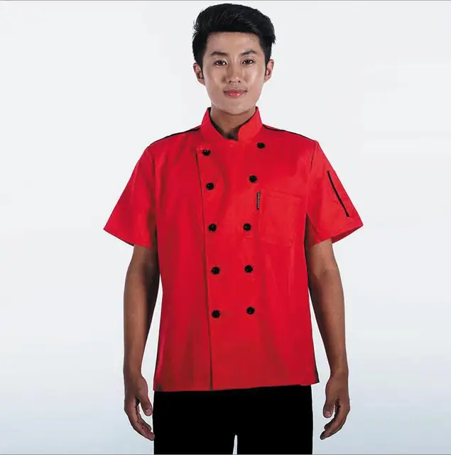 Summer Short Sleeve Chefs Uniform Breathable Net Chef Shirt 2019 New