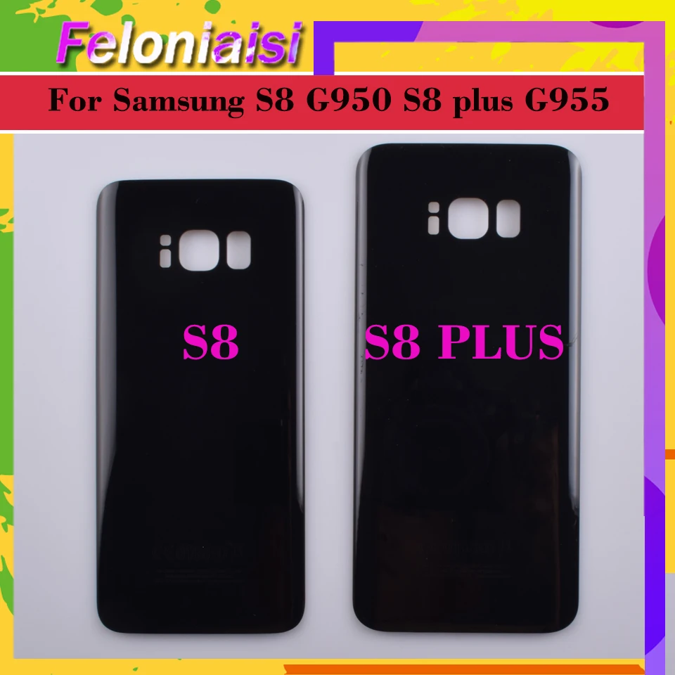 

10Pcs/lot For Samsung Galaxy S8 G950 G950F SM-G950F S8+ Plus G955 G955F SM-G955F Housing Battery Door Rear Back Glass Cover Case