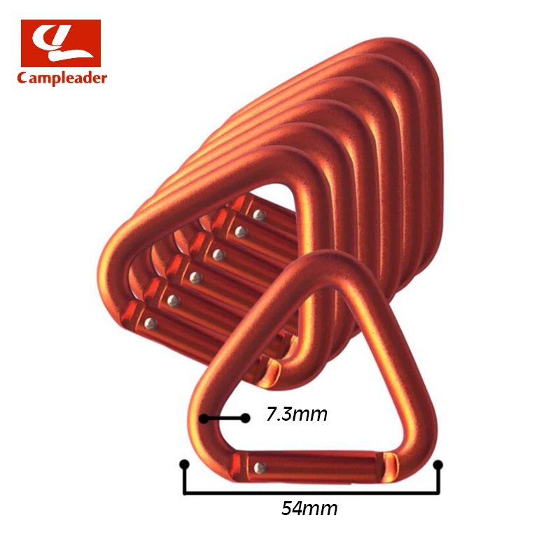 

Large Triangle Carabiner Outdoor Aluminum Climbing Buckle Bluetooth Audio Hook Keyring Snap Hook Quickdraws CL289