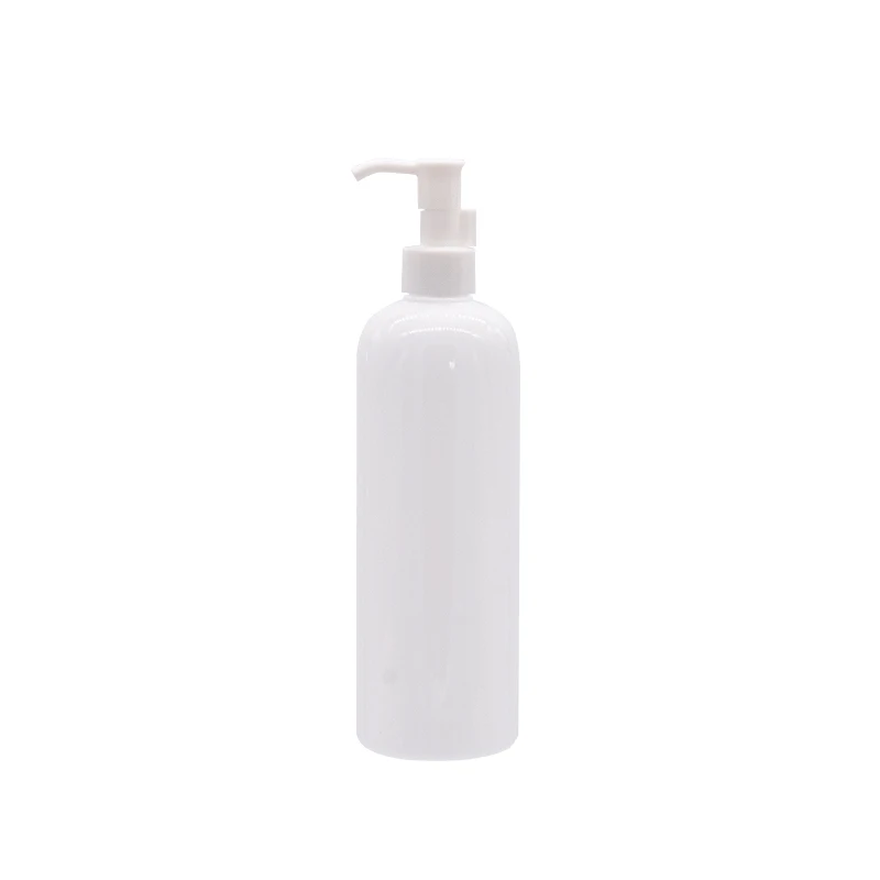 500 мл пустые очищающие бутылки с насосом масла, бутылочка для Хранения Крема для тела контейнеры для косметической упаковки с дозатором - Цвет: White Bottle 1