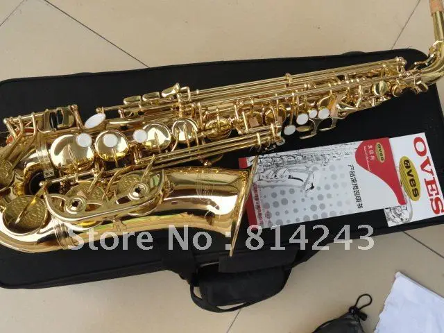 Best price at $266 Cheap High Quality Eb Alto Saxophone Yanagisawa E Flat Type Surface Strengthening Gold Sax Musical Instruments With Case