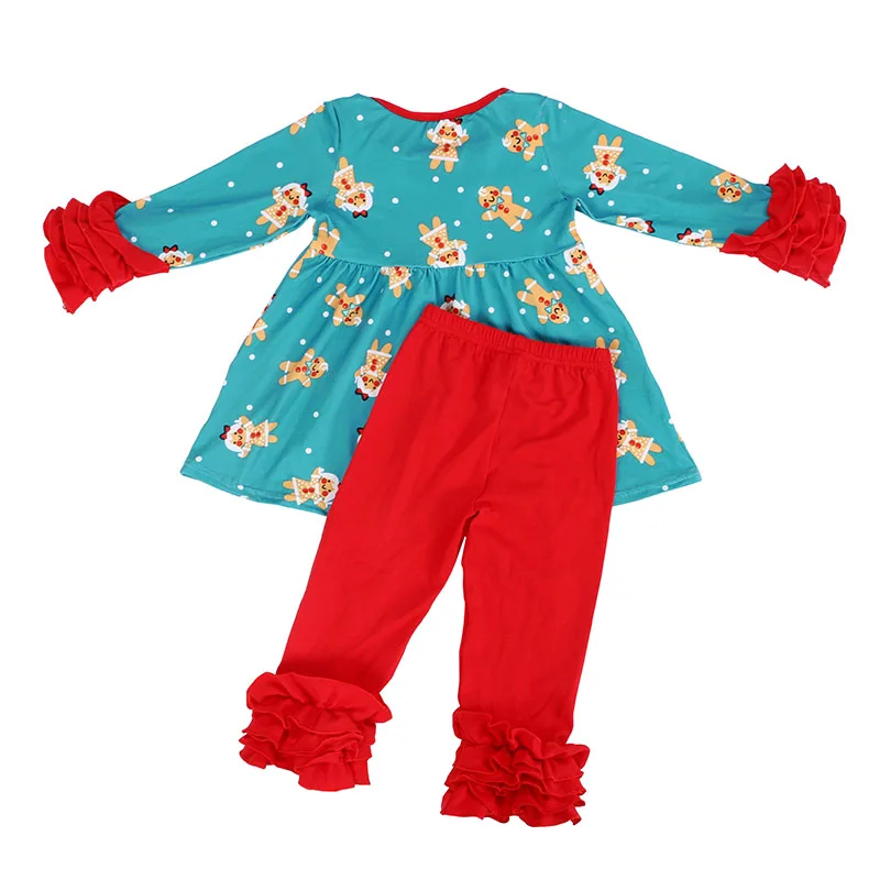 US $75.41 Kaiya Angel Hot Boutique Outfits Christmas Kid Girls Outfits Dress Leggings Red Winter Fall Clothing Set Factory Wholesale