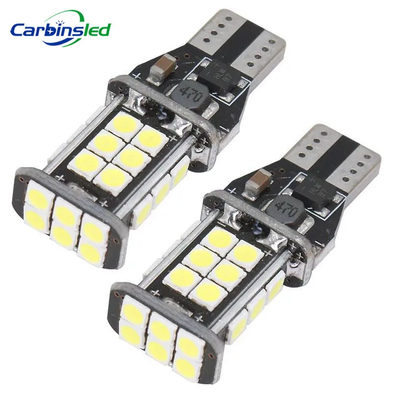 

CARBINSLED T15 W16W 921 Super Bright 3030 SMD 24 T20 LED Canbus No ERROR Car Backup Reserve Lights Bulbs Brake Lamp Xenon White