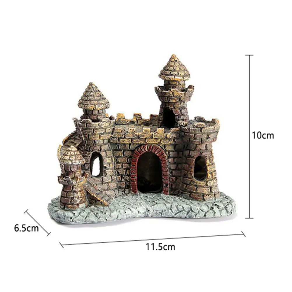 Искусственный дом замок хилл Аквариум Декоративный Орнамент аквариум пейзаж Украшения ремесел Aquatic Аксессуары для аквариума