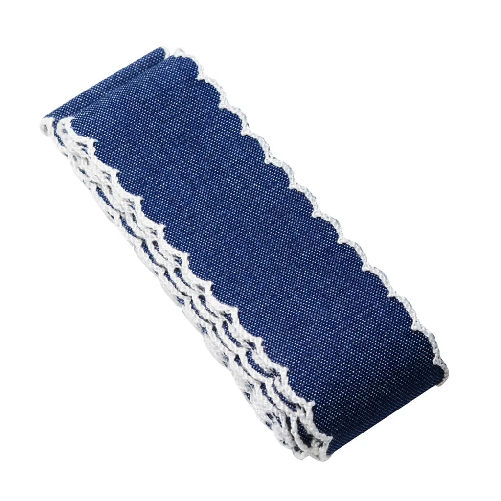 2 Yards Denim Ribbon Jean Ribbon Sewing Trim for DIY Hair Bow Decoration Crafts  