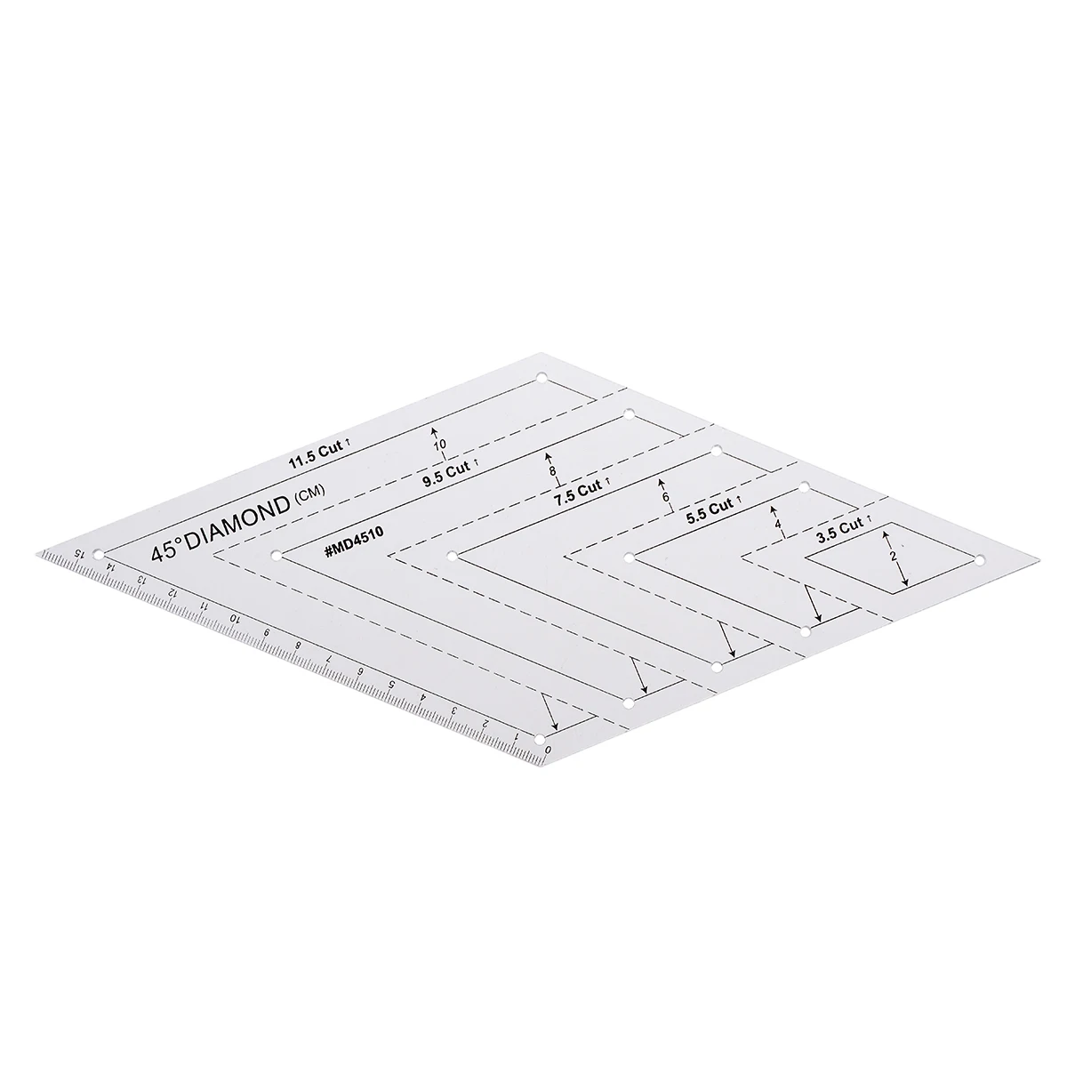 4pcs/Set Triangle Diamond Hexagon Quilting Ruler Stencil Set DIY Patchwork Craft Measuring Drawing Tools Home Office Supplies