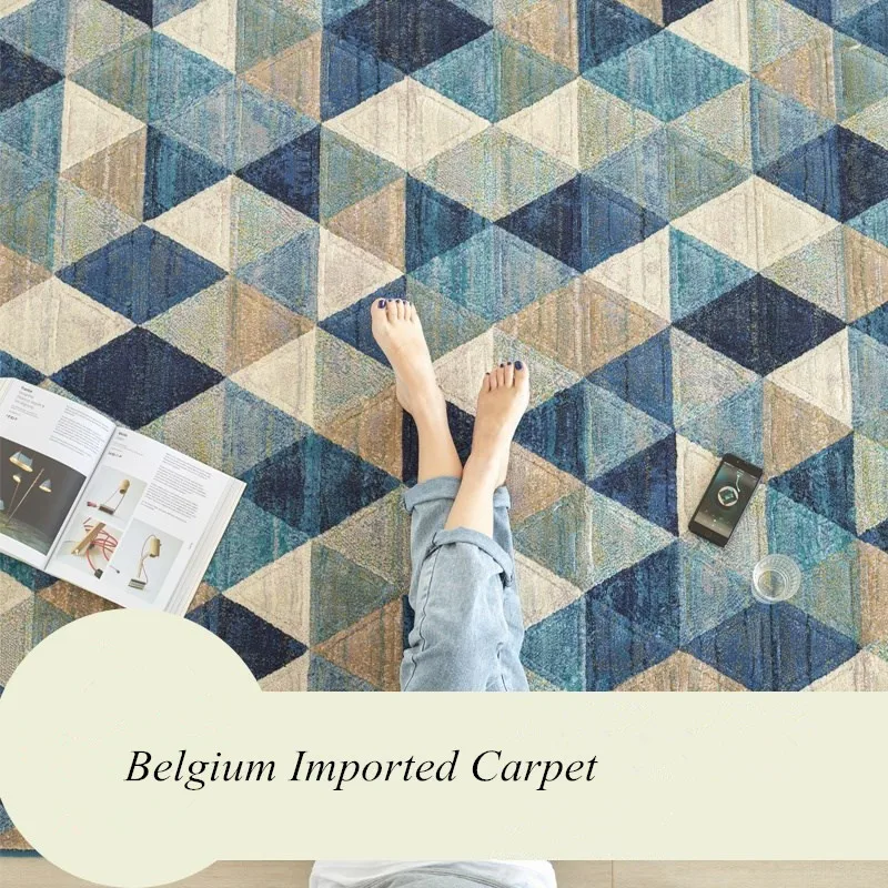 Бельгия импортный ковер гостиная Толстая спальня ковер для украшения дома нордические ковры Диванный кофейный столик пол коврик кабинет площадь Коврики