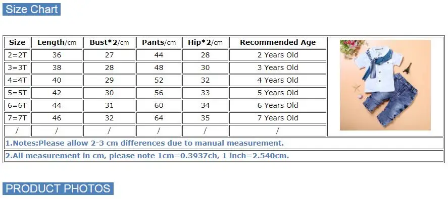 5 Year Old Boy Size Chart