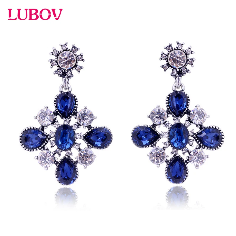 Новое поступление 2017 года четыре листья цветок Форма акрил Опал Камень Серьги