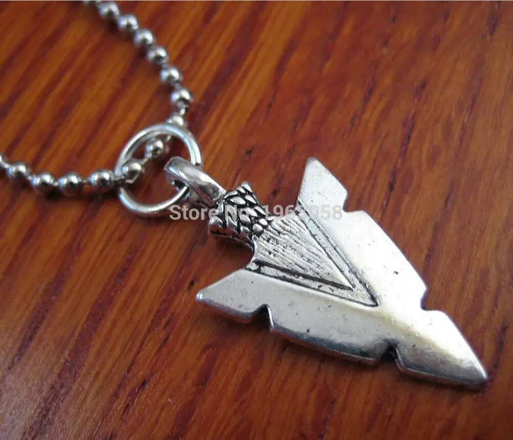 Ancient Silver Arrowhead Ball Charm Pendant Hollow Snake Chain Necklace DIY Jewelry For Woman&ampMen B086 | Украшения и