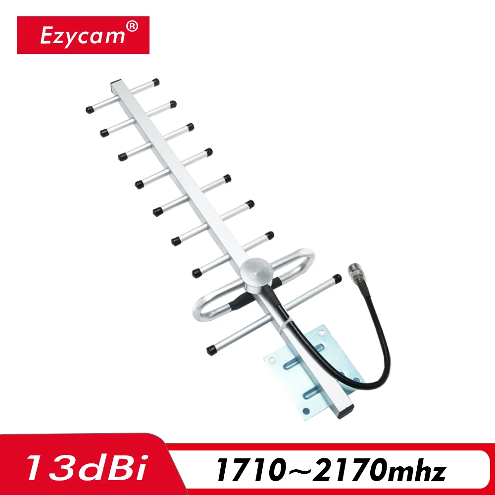 

13dBi Outdoor Yagi Antenna 1710~2170MHz N-Female 9 Units External Antenna for AWS1700 DCS1800 PCS1900 WCDMA2100 Signal Amplifier