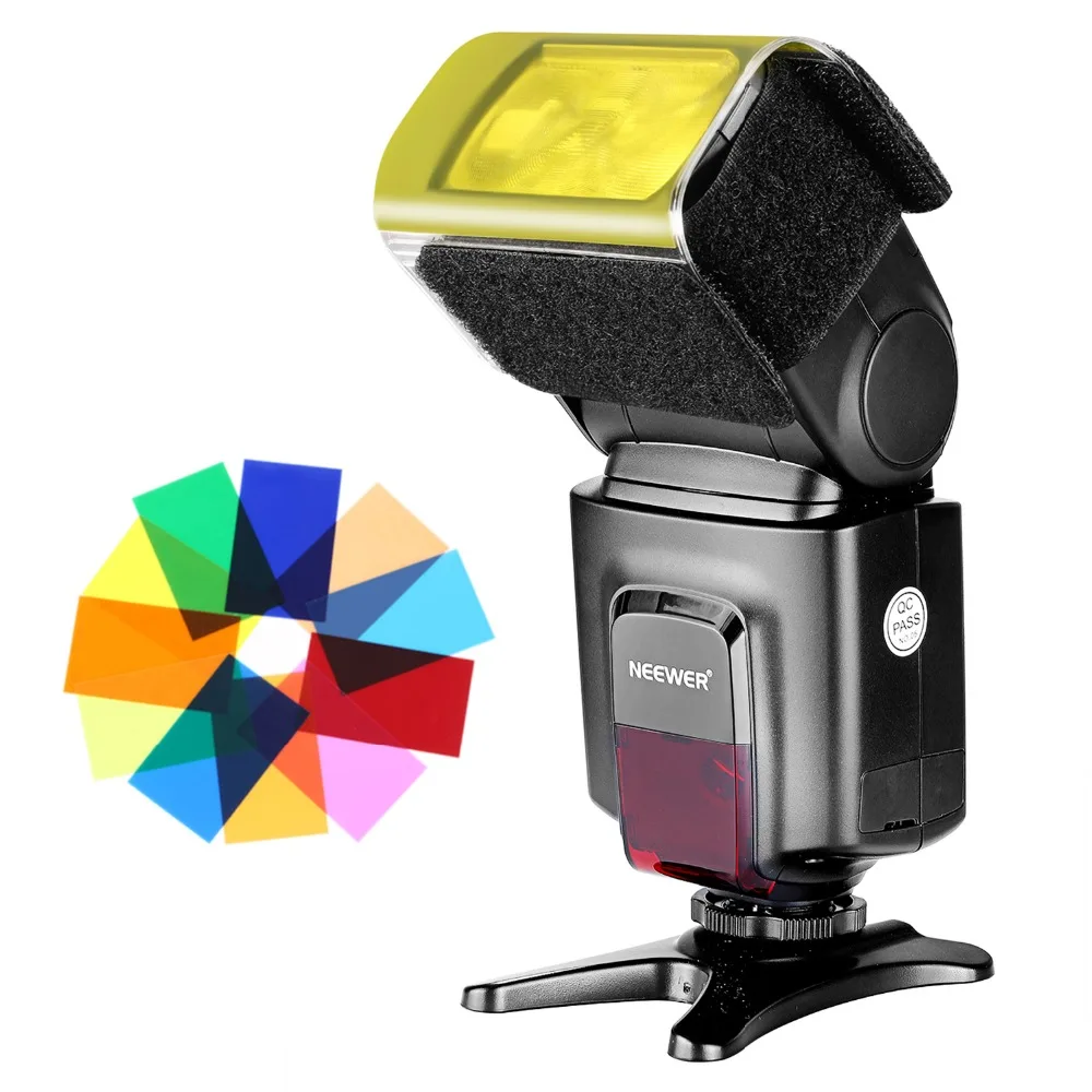 Вспышка Neewer TT560 Speedlite с 12 цветными фильтрами и ИК беспроводным пультом