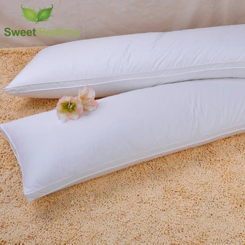 

luxury supersoft double downaround pregnant pillow insert two-seat feather pillow core goose down fill cuddler body pillow inner
